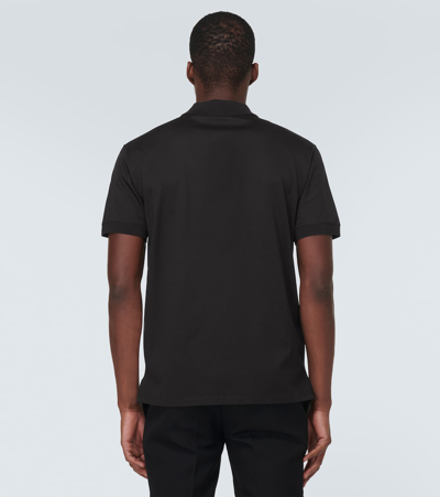 Shop Alexander Mcqueen Cotton Polo Shirt In Black