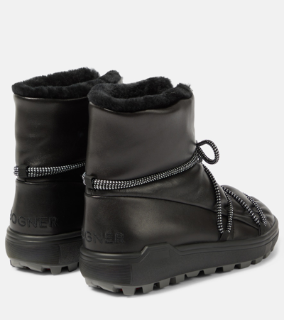 Bogner Chamonix Leather Ankle Boots In Black