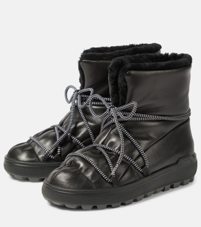 Bogner Chamonix Leather Ankle Boots In Black
