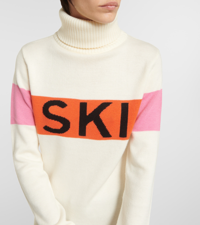 Shop Perfect Moment Colorblocked Wool Turtleneck Sweater In Multicoloured