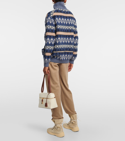Loro Piana Cashmere Turtleneck Sweater In Multicoloured