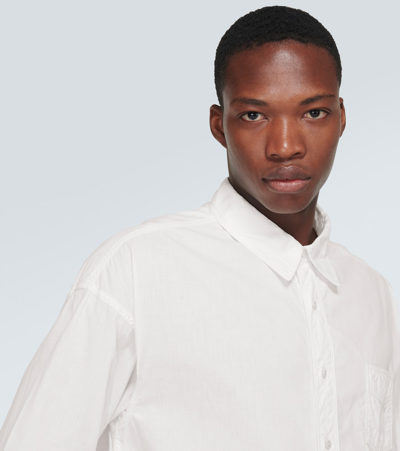 Shop Visvim Cotton And Silk Shirt In White