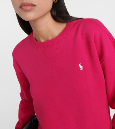 Shop Polo Ralph Lauren Cotton-blend Sweatshirt In Pink