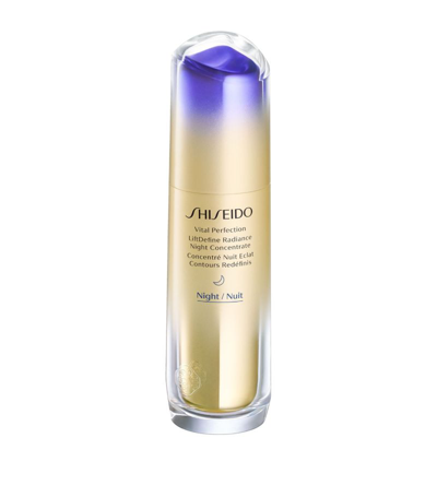Shop Shiseido Vital Perfection Liftdefine Radiance Night Concentrate (40ml) In Multi
