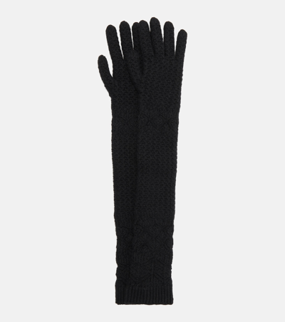 Shop Loro Piana Cashmere Gloves In Black