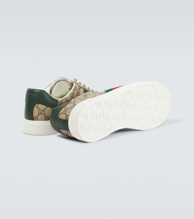 Gucci Ace Gg Supreme Canvas Sneakers In Multicoloured