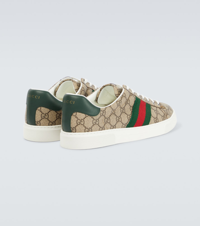 Shop Gucci Ace Gg Supreme Sneakers In Multicoloured