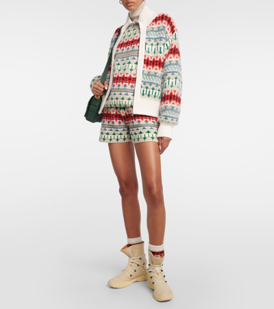 Loro Piana Cashmere Zip-up Sweater In Multicoloured