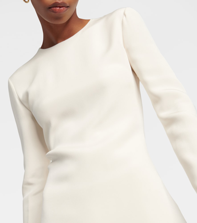 Loro Piana Flared Silk Gown In White