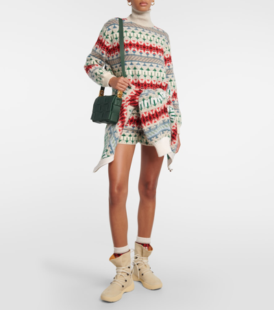 Shop Loro Piana Cashmere Turtleneck Sweater In Multicoloured