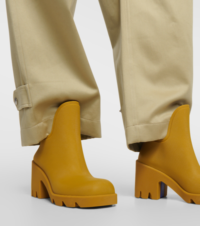 Shop Burberry Lf Rachel Ankle Boots In Yellow