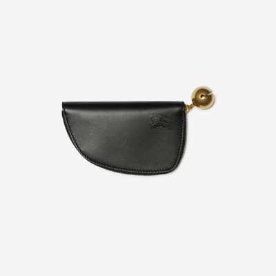 Shop Burberry Shield Coin Pouch In Black
