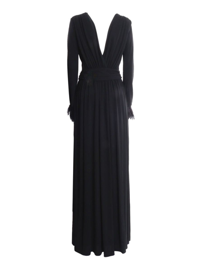 Shop Alberta Ferretti Long Dress In Black