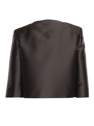 Shop Alberta Ferretti Single-breasted Jacket In Black