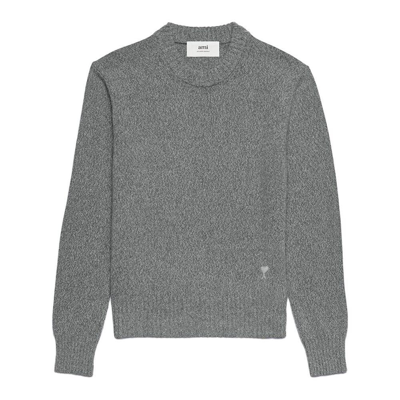 Shop Ami Alexandre Mattiussi Ami Paris Sweaters In Grey