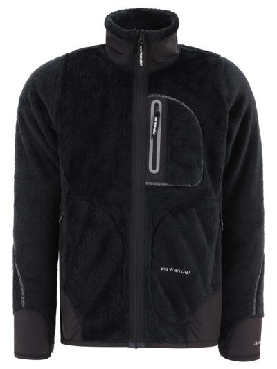 Shop And Wander "high Loft" Fleece Jacket In Black