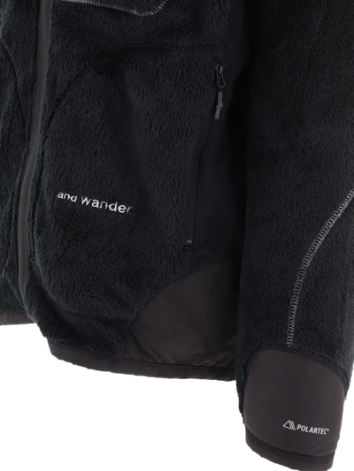Shop And Wander "high Loft" Fleece Jacket In Black