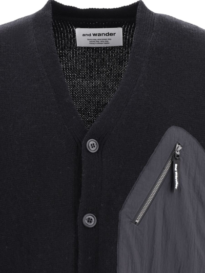Shop And Wander Shetland Wool Cardigan In Black