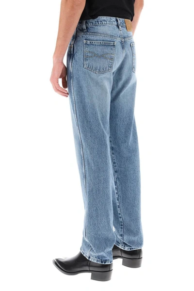 Shop Bally Straight Cut Jeans In Blue
