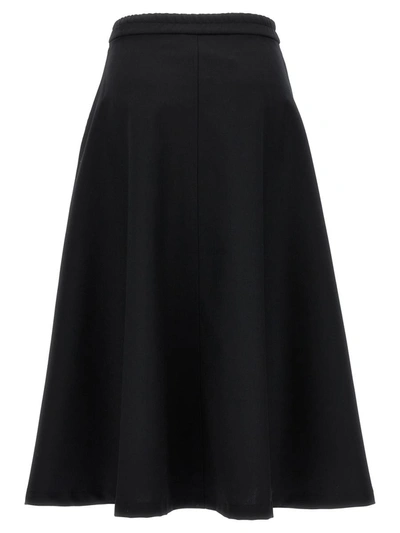 Shop Cellar Door 'ari' Midi Skirt In Black