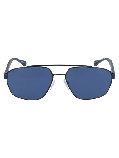 Shop Hugo Boss Boss  Sunglasses In Fllc3 Mtt Blue M