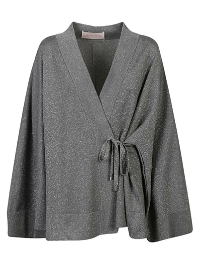 Shop Circus Hotel Viscose Short Kimono In Grey