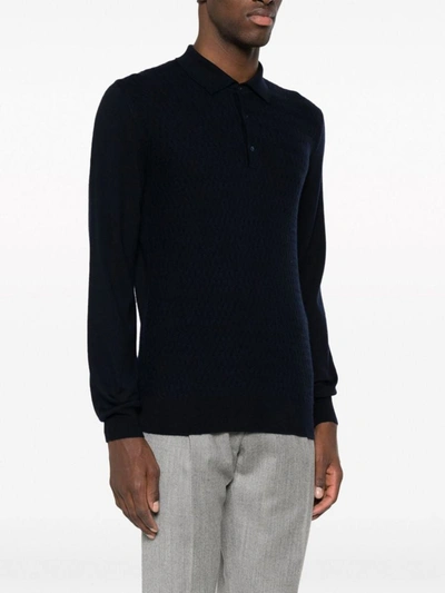Shop Corneliani Sweaters In Blue