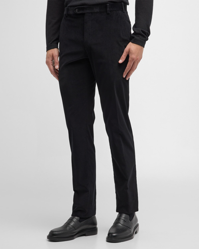 Shop Brioni Men's Pinwale Corduroy Pants In Black