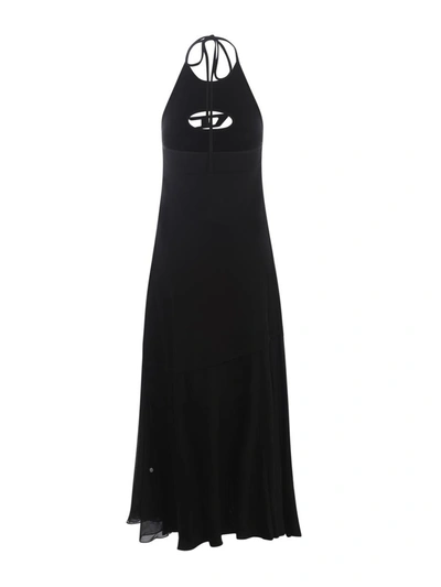 Shop Diesel Midi Dress   "d-salilar" In Black