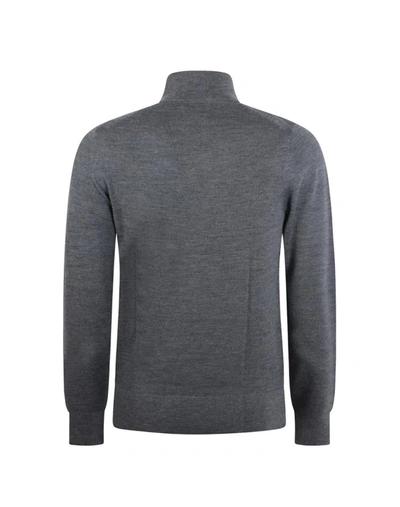 Shop Calvin Klein Turtlenecks Jumpers In Grey