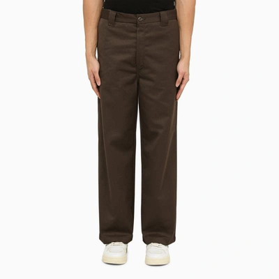 Shop Carhartt Wip Brooker Pant Buckeye In Grey