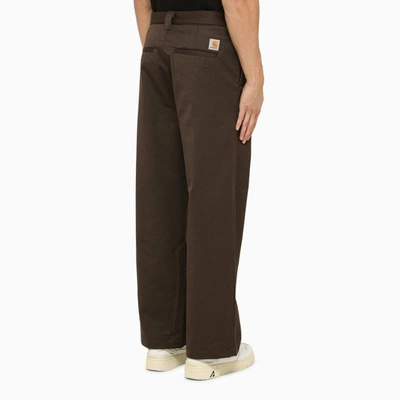 Shop Carhartt Wip Brooker Pant Buckeye In Grey