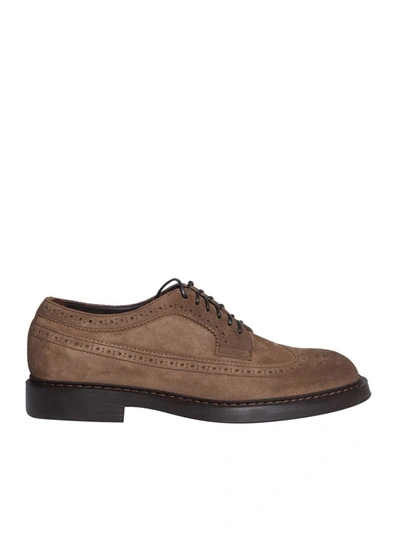 Shop Doucal's Derby In Brown