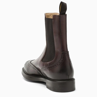 Shop Doucal's Ebony/black Boot In Brown