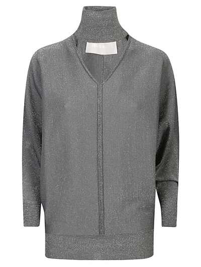 Shop Circus Hotel Viscose Turtleneck Sweater In Grey