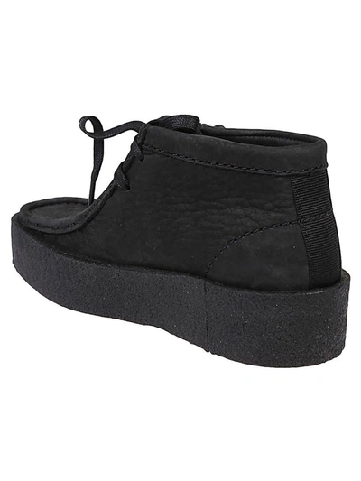 Shop Clarks Wallabee Cup Bt Leather Shoes In Black