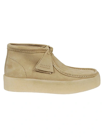 Shop Clarks Wallabee Cup Bt Suede Leather Shoes In Brown