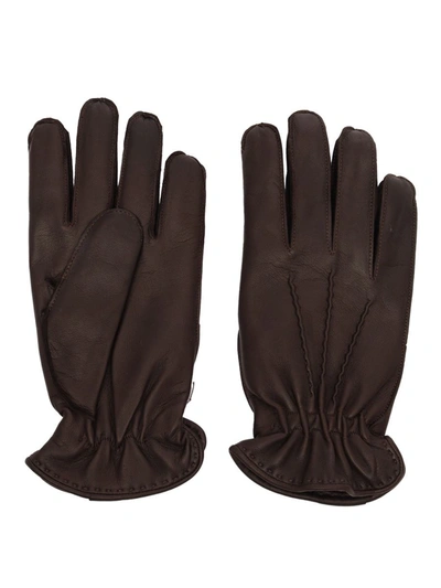 Shop Claudio Orciani Gloves In Brown