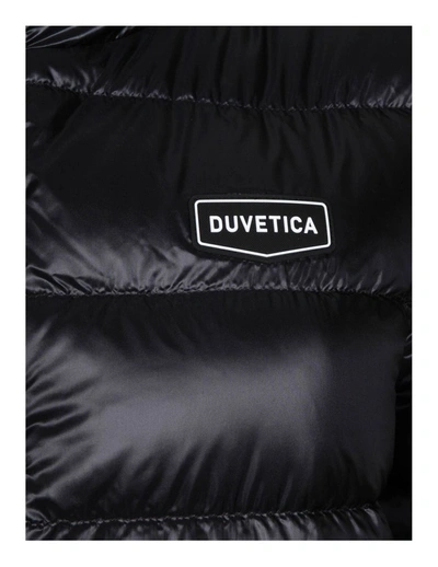 Duvetica Shiny Nylon Down Jacket In Black
