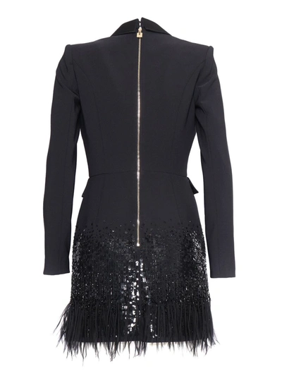 Shop Elisabetta Franchi Short Dress In Black