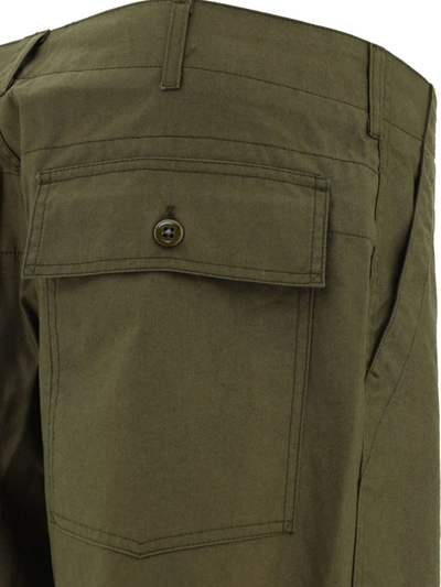 Shop Engineered Garments "fatigue" Trousers In Green