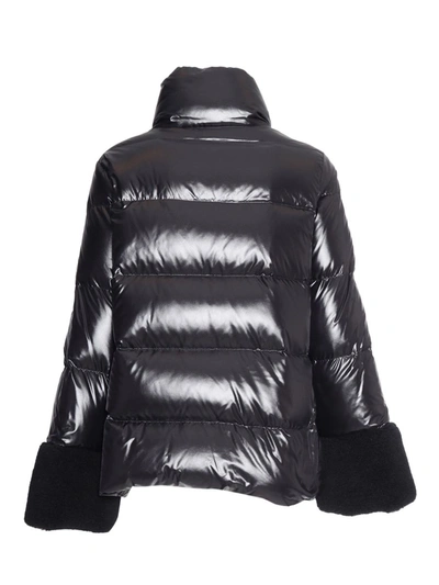 Fay Padded Down Jacket In Black
