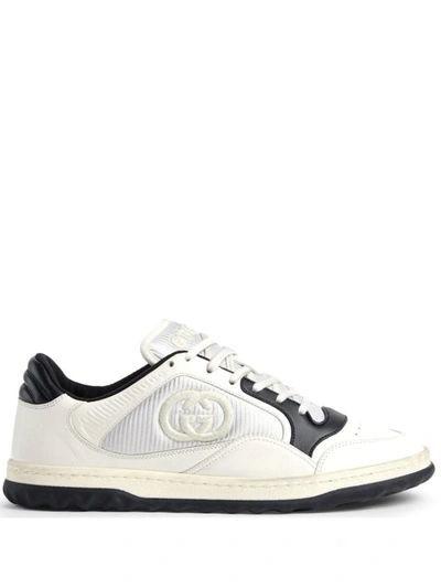 Shop Gucci Mac80 Leather Sneakers In White