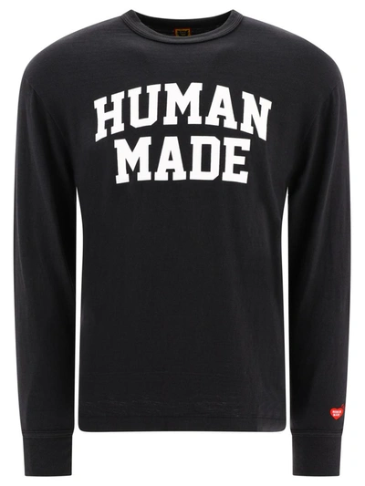 Shop Human Made "#7" T-shirt In Black