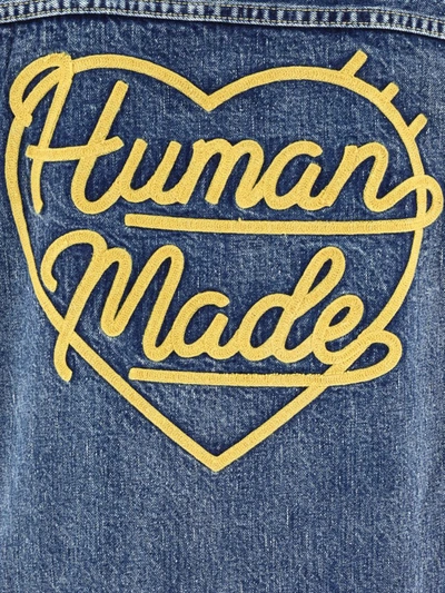 Shop Human Made Denim Jacket In Blue