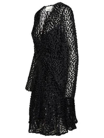 Shop Isabel Marant 'usmara' Black Silk Blend Dress