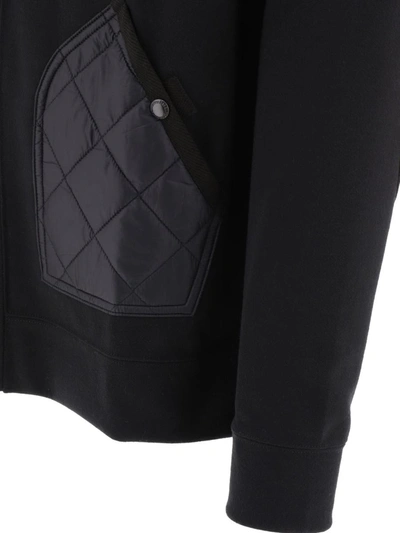 Shop Junya Watanabe Cardigan With Quilted Inserts In Black