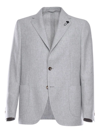 Lardini Cashmere Jacket In Gray