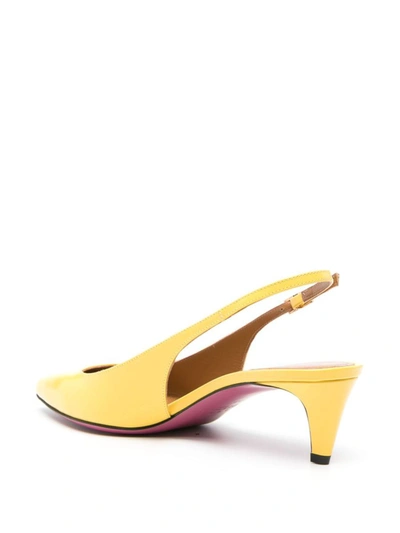 Shop Marni Pointed Slingback In Yellow