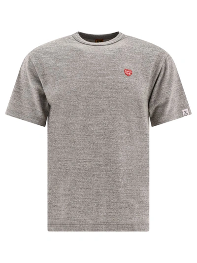 Shop Human Made "heart Badge" T-shirt In Grey